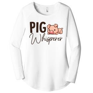 Pig Whisperer Shirts Gift For Pig Lover Women's Perfect Tri Tunic Long Sleeve Shirt