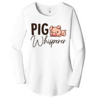 Pig Whisperer Shirts Gift For Pig Lover Women's Perfect Tri Tunic Long Sleeve Shirt