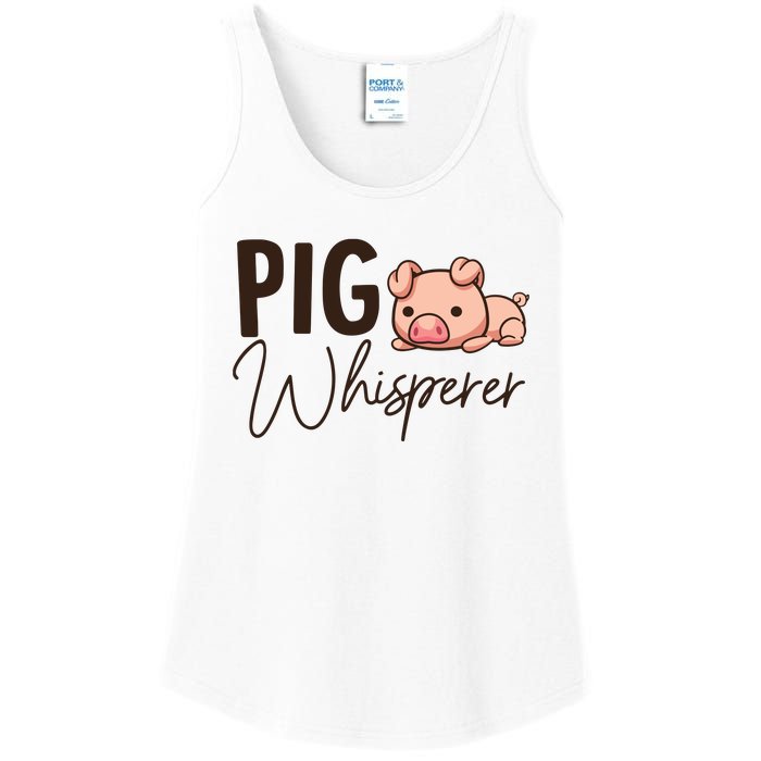 Pig Whisperer Shirts Gift For Pig Lover Ladies Essential Tank