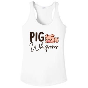 Pig Whisperer Shirts Gift For Pig Lover Ladies PosiCharge Competitor Racerback Tank