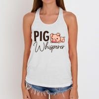 Pig Whisperer Shirts Gift For Pig Lover Women's Knotted Racerback Tank