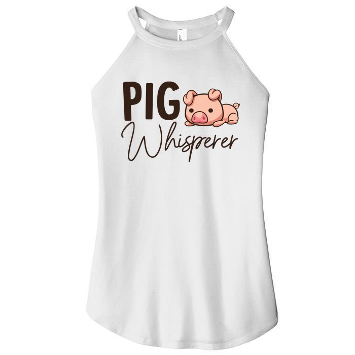 Pig Whisperer Shirts Gift For Pig Lover Women's Perfect Tri Rocker Tank