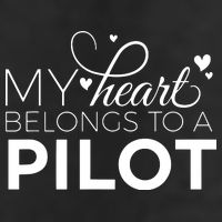Pilot Wife Shirts My Heart Belongs To A Pilot Pilot Gift 7 Panel Mesh Trucker Snapback Hat