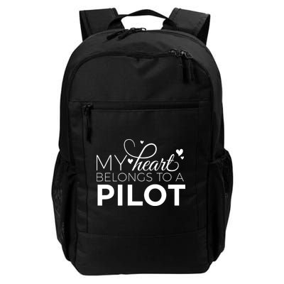 Pilot Wife Shirts My Heart Belongs To A Pilot Pilot Gift Backpack