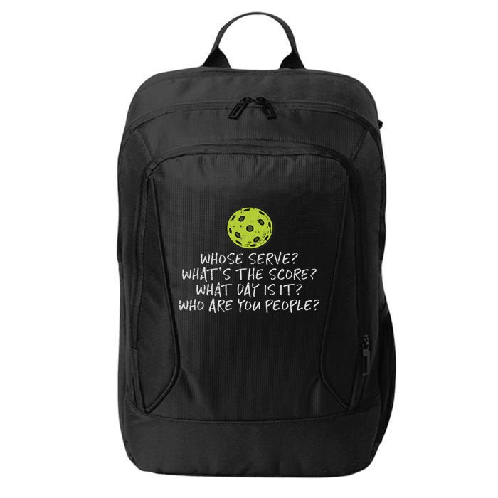 Pickleball Whose Serve Whats Score Pickle Ball Women City Backpack