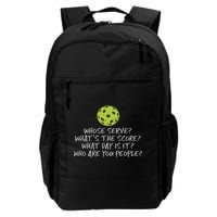 Pickleball Whose Serve Whats Score Pickle Ball Women Backpack
