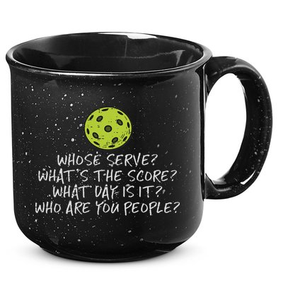Pickleball Whose Serve Whats Score Pickle Ball Women 15oz Campfire Ceramic Mug