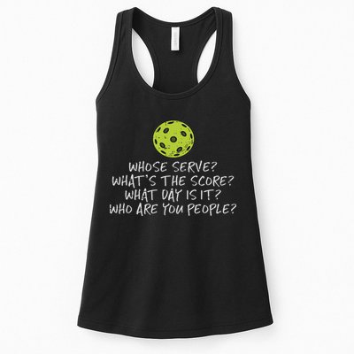 Pickleball Whose Serve Whats Score Pickle Ball Women Womens Tank Top
