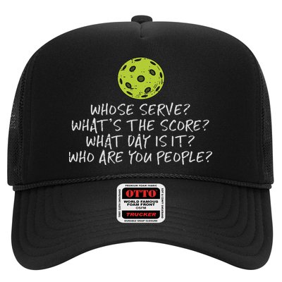 Pickleball Whose Serve Whats Score Pickle Ball Women Trucker Hat