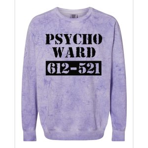 Psych Ward Sanitarium Maniac Psychopath Costume Halloween Colorblast Crewneck Sweatshirt