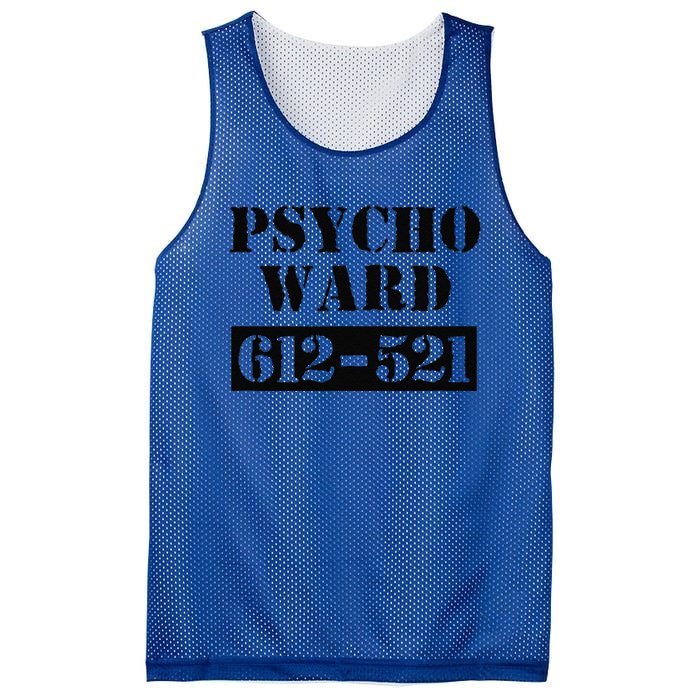 Psych Ward Sanitarium Maniac Psychopath Costume Halloween Mesh Reversible Basketball Jersey Tank