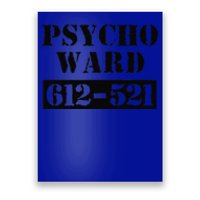 Psych Ward Sanitarium Maniac Psychopath Costume Halloween Poster