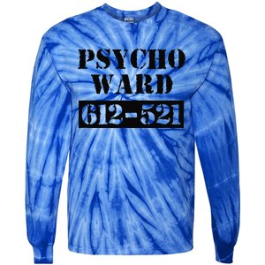 Psych Ward Sanitarium Maniac Psychopath Costume Halloween Tie-Dye Long Sleeve Shirt