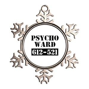 Psych Ward Sanitarium Maniac Psychopath Costume Halloween Metallic Star Ornament