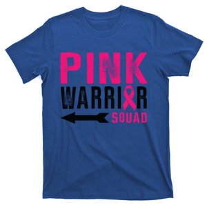 Pink Warrior Squad Ribbon Breast Cancer Awareness Gift T-Shirt