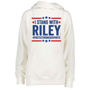 Protect Womens Sports I Stand With Riley Womens Funnel Neck Pullover Hood