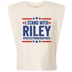 Protect Womens Sports I Stand With Riley Garment-Dyed Women's Muscle Tee