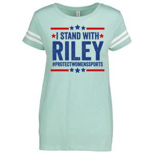 Protect Womens Sports I Stand With Riley Enza Ladies Jersey Football T-Shirt