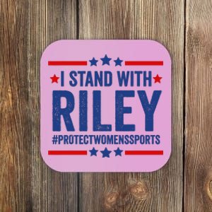 Protect Womens Sports I Stand With Riley Coaster