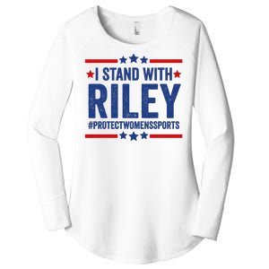 Protect Womens Sports I Stand With Riley Women's Perfect Tri Tunic Long Sleeve Shirt