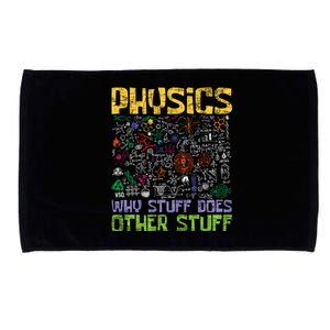 Physics Why Stuff Does Other Stuff Physicist Science Lover Microfiber Hand Towel