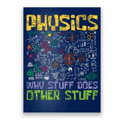 Physics Why Stuff Does Other Stuff Physicist Science Lover Poster