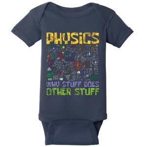 Physics Why Stuff Does Other Stuff Physicist Science Lover Baby Bodysuit