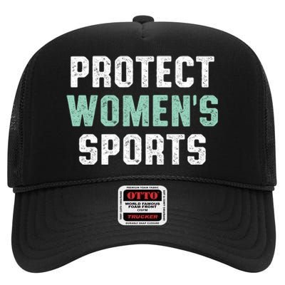 Protect Womens Sports Support Riley Gaines High Crown Mesh Back Trucker Hat