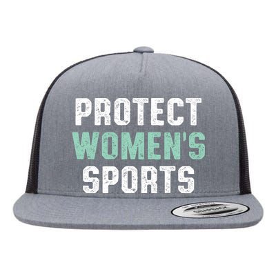 Protect Womens Sports Support Riley Gaines Flat Bill Trucker Hat