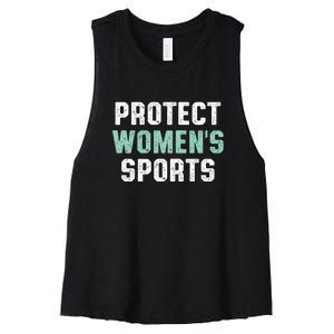 Protect Womens Sports Support Riley Gaines Women's Racerback Cropped Tank