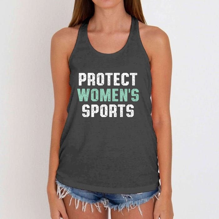 Protect Womens Sports Support Riley Gaines Women's Knotted Racerback Tank