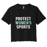 Protect Womens Sports Support Riley Gaines Women's Crop Top Tee