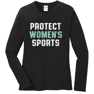 Protect Womens Sports Support Riley Gaines Ladies Long Sleeve Shirt