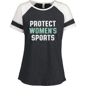 Protect Womens Sports Support Riley Gaines Enza Ladies Jersey Colorblock Tee