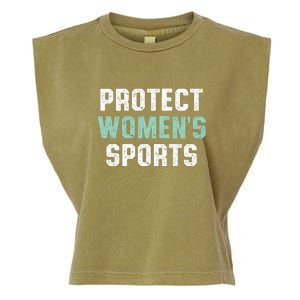 Protect Womens Sports Support Riley Gaines Garment-Dyed Women's Muscle Tee