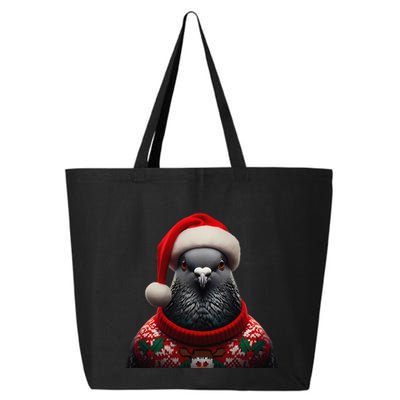 Pigeon With Santa Hat Christmas Xmas Bird Lover Owner Funny 25L Jumbo Tote