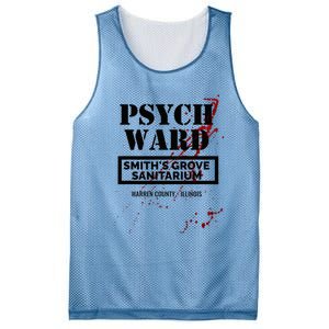 Psych Ward Sanitarium Maniac Psychopath Costume Halloween Mesh Reversible Basketball Jersey Tank