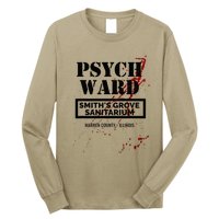 Psych Ward Sanitarium Maniac Psychopath Costume Halloween Long Sleeve Shirt