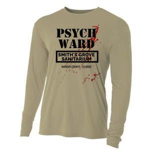 Psych Ward Sanitarium Maniac Psychopath Costume Halloween Cooling Performance Long Sleeve Crew