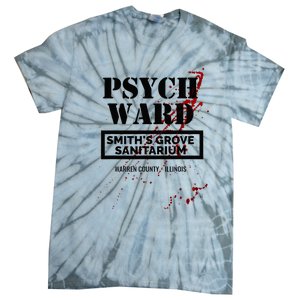 Psych Ward Sanitarium Maniac Psychopath Costume Halloween Tie-Dye T-Shirt