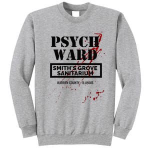 Psych Ward Sanitarium Maniac Psychopath Costume Halloween Sweatshirt