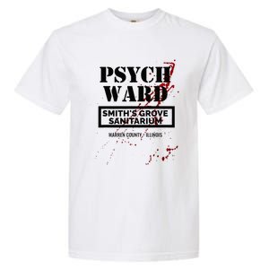 Psych Ward Sanitarium Maniac Psychopath Costume Halloween Garment-Dyed Heavyweight T-Shirt