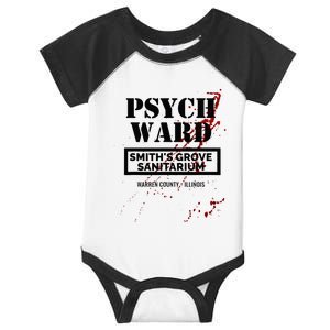 Psych Ward Sanitarium Maniac Psychopath Costume Halloween Infant Baby Jersey Bodysuit