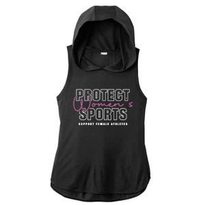 Protect Women Sports Support Female Athletes Ladies PosiCharge Tri-Blend Wicking Draft Hoodie Tank