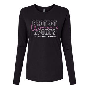 Protect Women Sports Support Female Athletes Womens Cotton Relaxed Long Sleeve T-Shirt