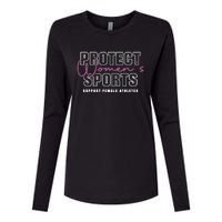 Protect Women Sports Support Female Athletes Womens Cotton Relaxed Long Sleeve T-Shirt