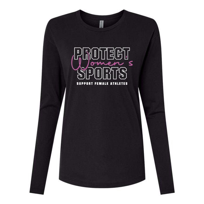 Protect Women Sports Support Female Athletes Womens Cotton Relaxed Long Sleeve T-Shirt