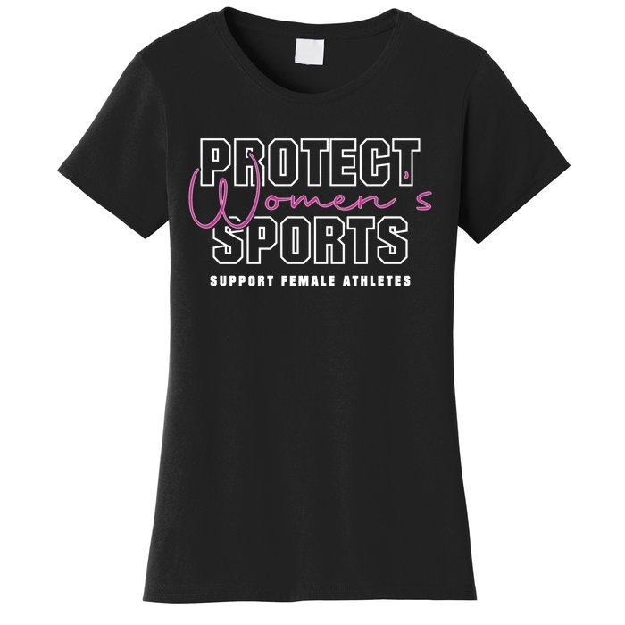 Protect Women Sports Support Female Athletes Women's T-Shirt