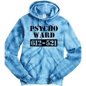 Psych Ward Sanitarium Maniac Psychopath Costume Halloween Tie Dye Hoodie