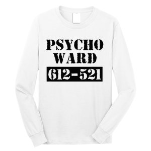 Psych Ward Sanitarium Maniac Psychopath Costume Halloween Long Sleeve Shirt